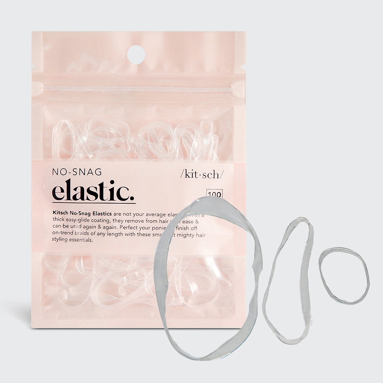 No-Snag Elastic 100pc (Klar)