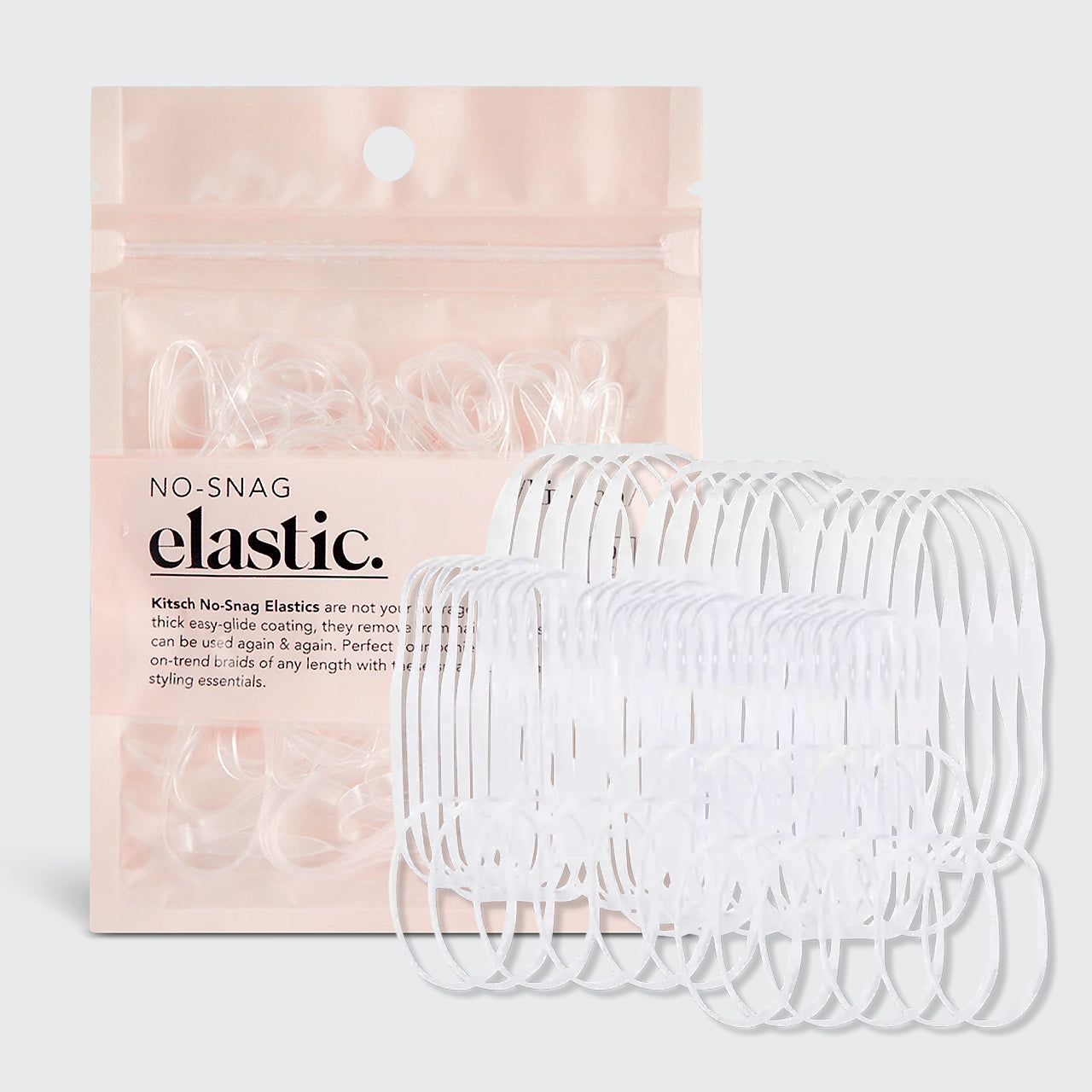 No-Snag Elastic 100pc (Klar)