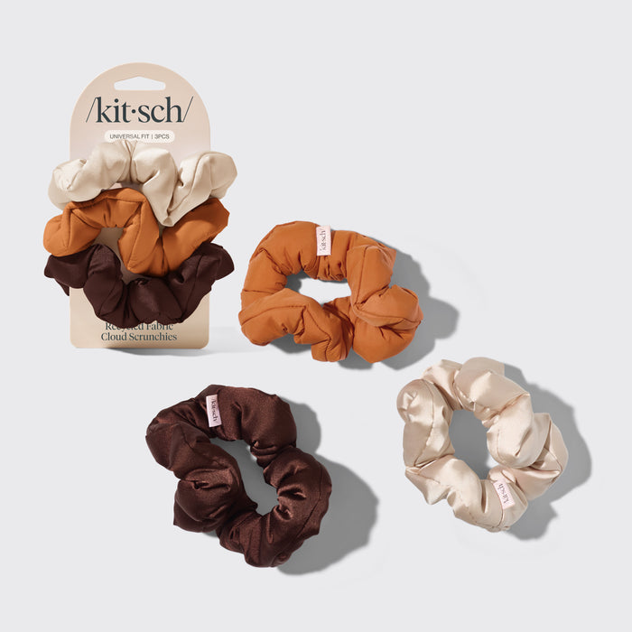 Recyceltes Gewebe Wolke Scrunchies 3pc Set - Sedona