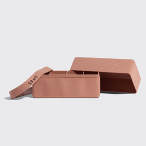 4-Compartment Travel Case - Terracotta
