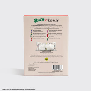 The Grinch x Kitsch Satin Pillowcase in Whoville - King