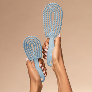 Haze Blue Detangling Flexi Brush - Mini