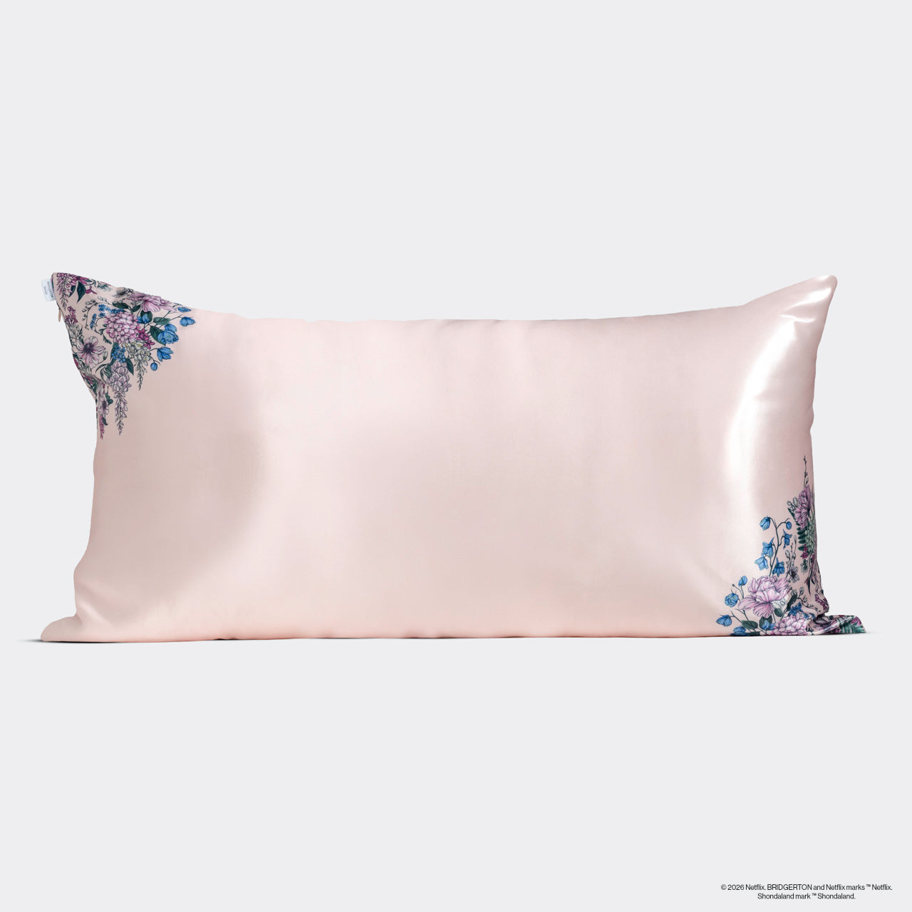 Bridgerton x Kitsch Satin Pillowcase in Wisteria - King