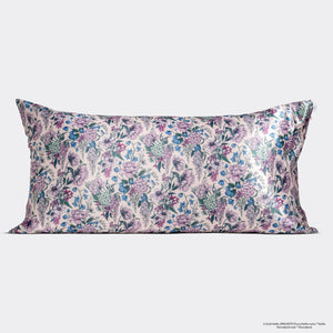 Bridgerton x Kitsch Satin Pillowcase in Wisteria - King