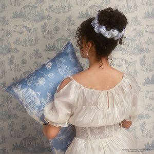 Bridgerton x Kitsch Satin Pillowcase in Garden Toile - King