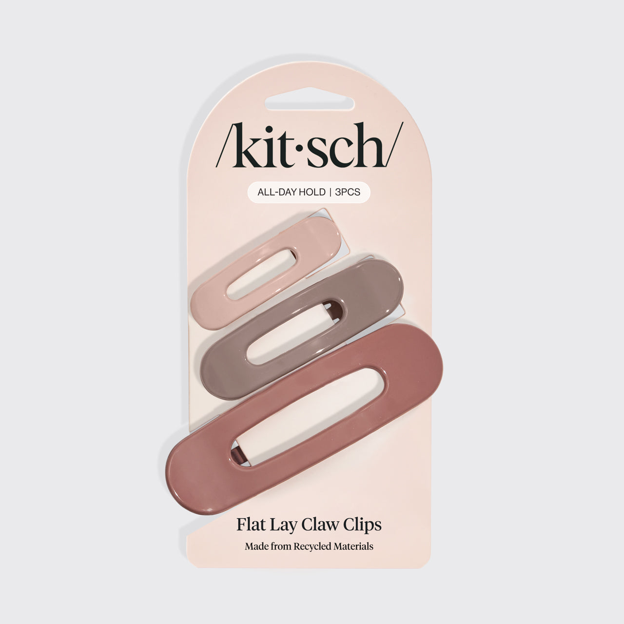 Flat Lay Claw Clip 3st Flat- Terracotta