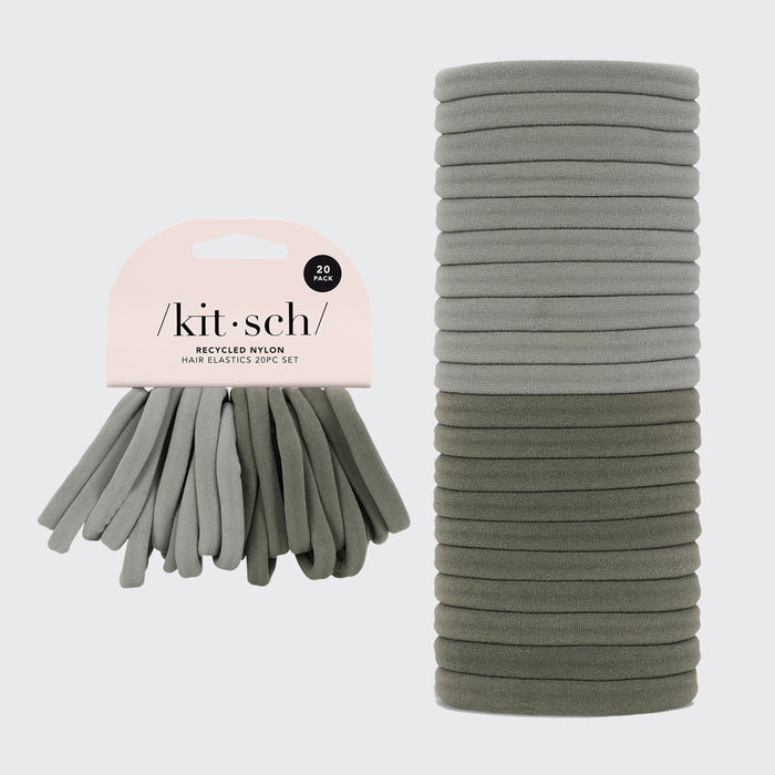 Set di elastici in nylon ecologico da 20 pezzi - Eucalipto