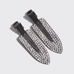 Clips en métal sans strass, set de 2 pièces