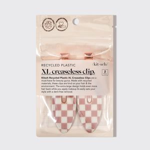 XL Creaseless Clips 2pc Set - Terracotta Checker