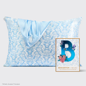 Federa di raso Bridgerton x Kitsch - Toile de Blue