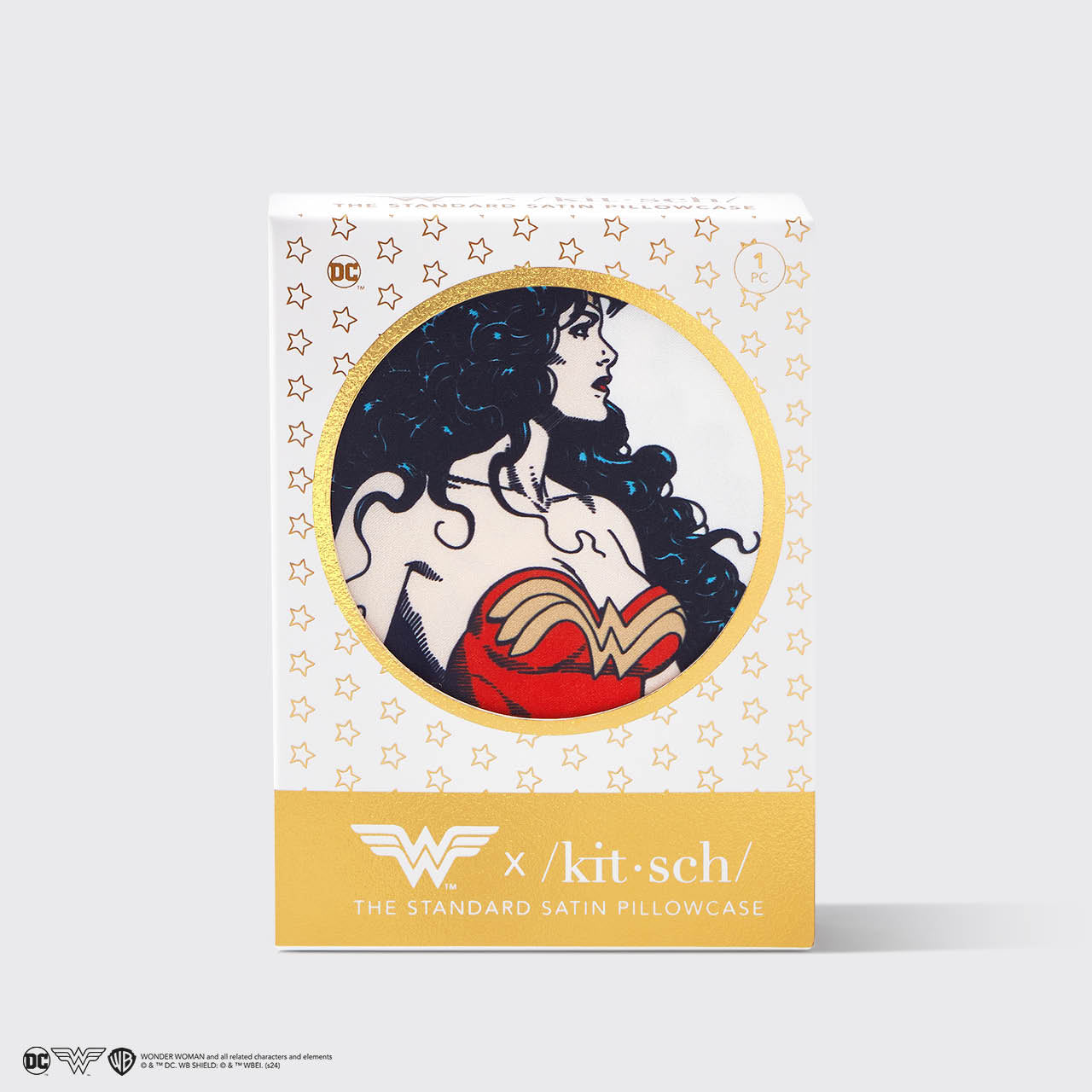 Wonder Woman x Kitsch Satin Kopfkissenbezug - Believe In Wonder