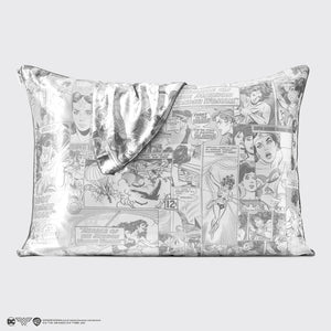 Wonder Woman x Kitsch Funda de almohada de satén - Comic Print