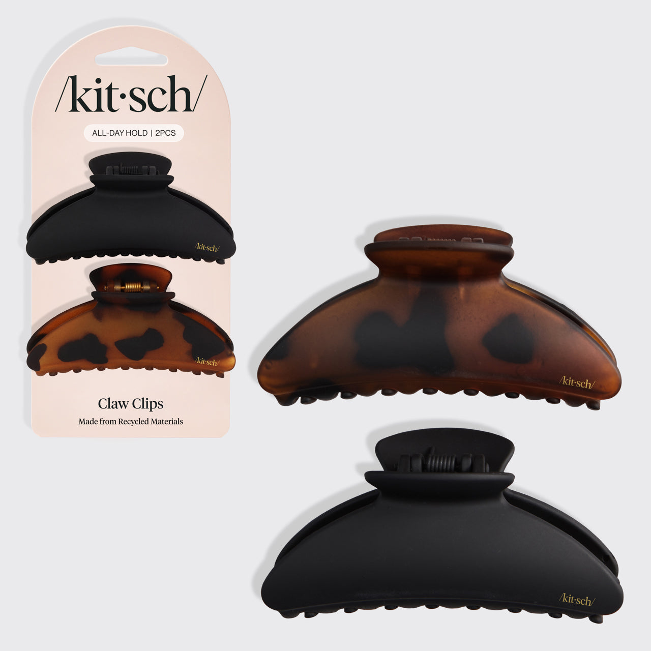 Közepes karomcsipesz 2db - újrahasznosított műanyagból