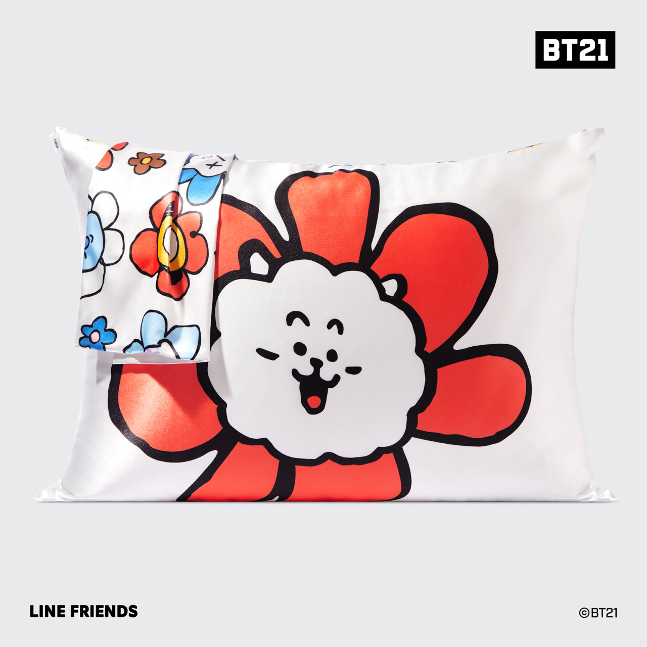 BT21 x Kitsch Σατέν μαξιλαροθήκη Standard - RJ