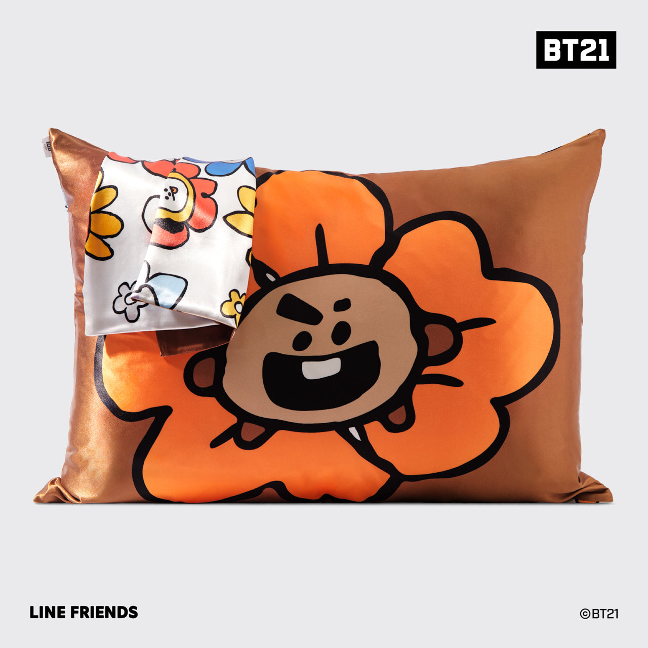 Kitsch x BT21 Taie d'oreiller en satin - SHOOKY