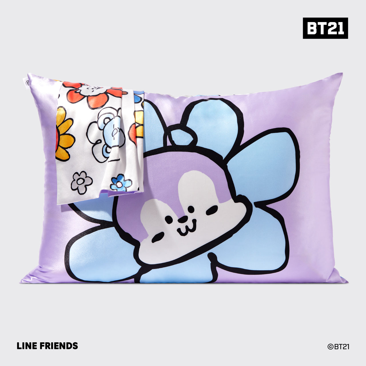 BT21 meets Kitsch Funda de almohada de satén - MANG