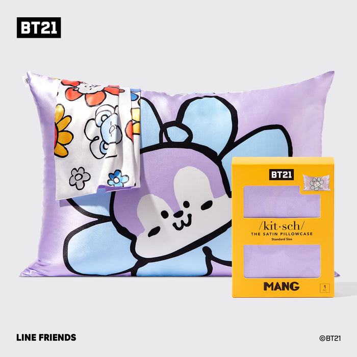 BT21 trifft Kitsch Satin-Kissenbezug - MANG