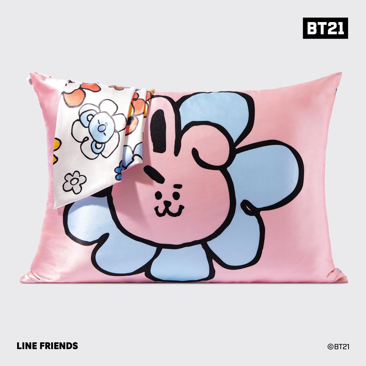 BT21 x Kitsch Funda de almohada de satén - COOKY