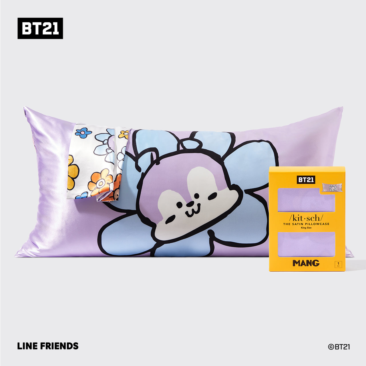 BT21 يلتقي Kitsch King Pillowcase - MANG