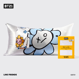 BT21 x Kitsch Σατέν μαξιλαροθήκη King - Van