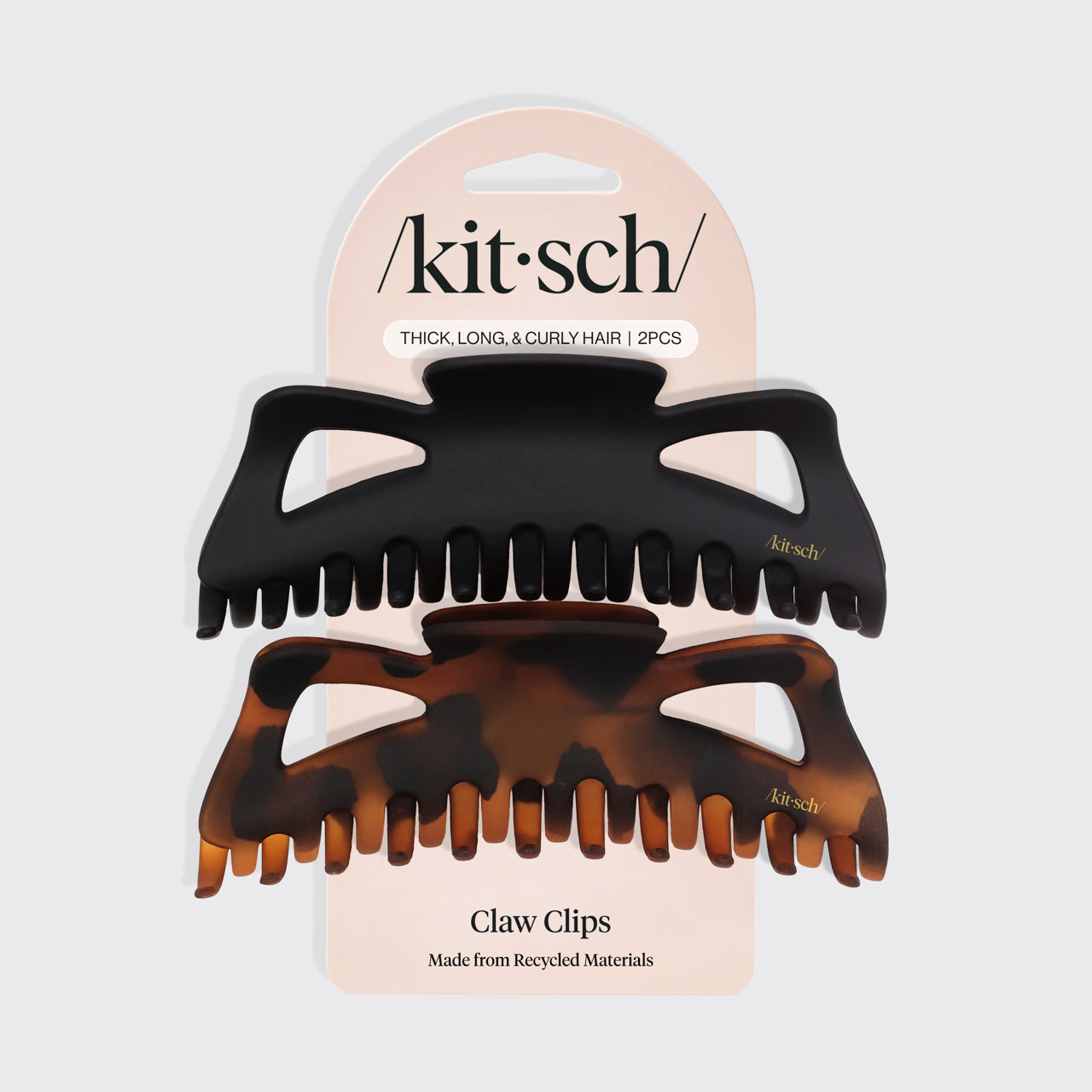 Pinzas Jumbo 2uds - Negro y Carey