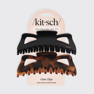 Pinzas Jumbo 2uds - Negro y Carey