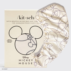 Kitsch & Mickey und Minnie Satin-Haartuch - Mickey Labyrinth