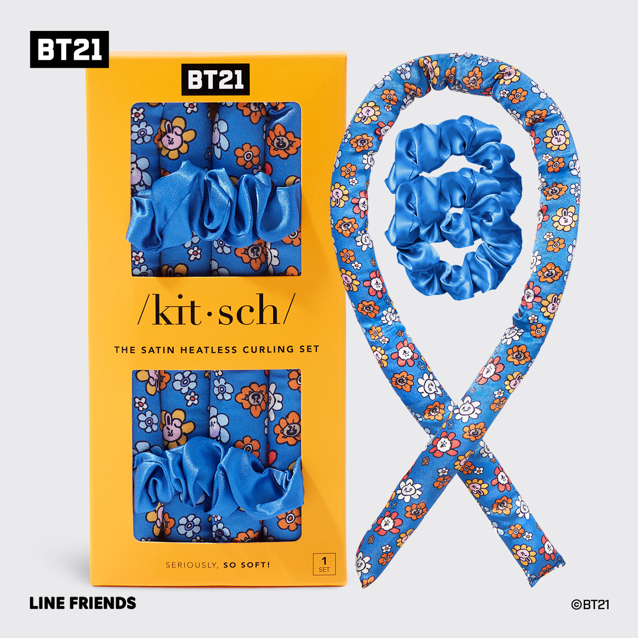 BT21 trifft Kitsch Heatless Curling Set - UNIVERSTAR