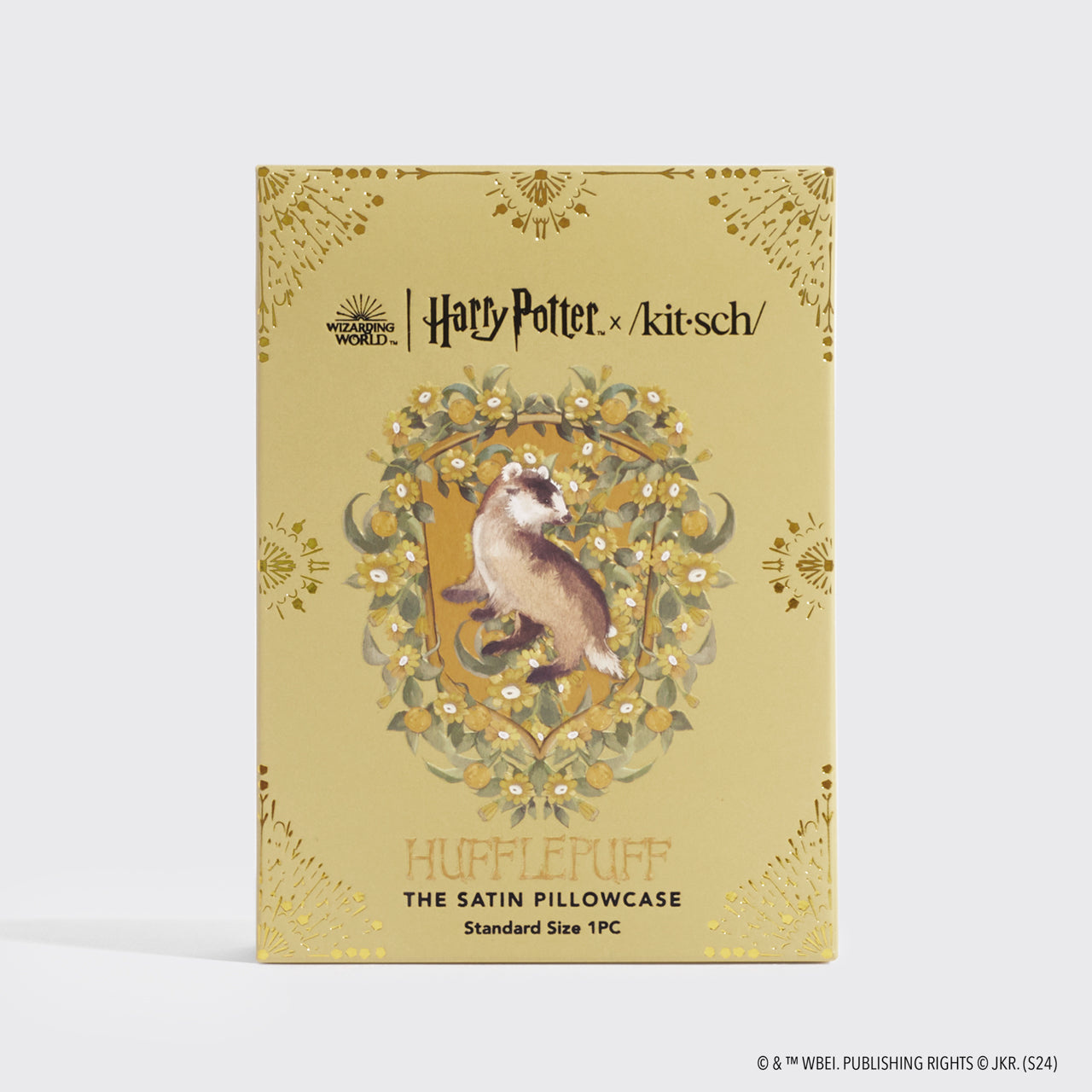 Harry Potter x Kitsch Federa in raso Standard - Tassorosso