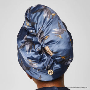 Kitsch x Harry Potter Satin Wrapped Hair Towel - Ravenclaw