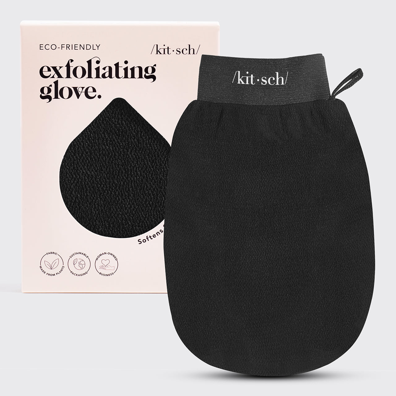 Gant exfoliant 1pc - Noir