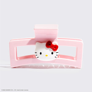 Hello Kitty x Kitsch Recycled Plastic Jumbo Open Shape Claw Clip 1pc - Kitty Face