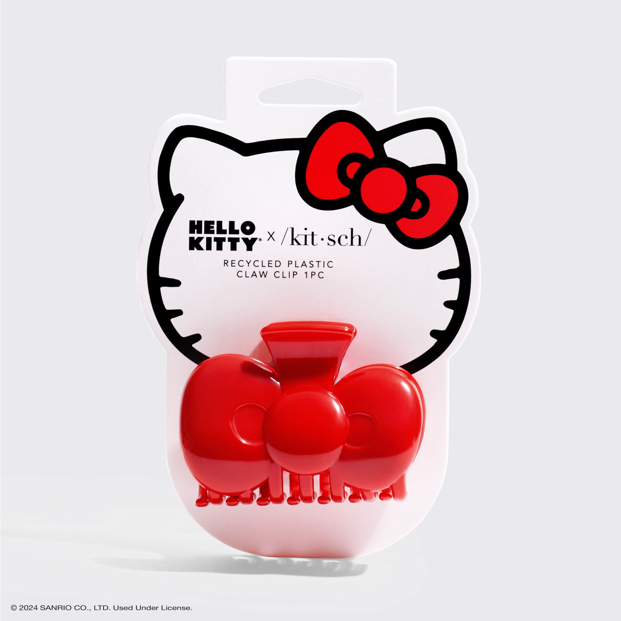 Hello Kitty x Kitsch Clip ad artiglio in plastica riciclata a forma di fiocco 1pc