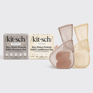 Rice Water Shampoo & Conditioner Combo + Bar Saver Bags Bundle