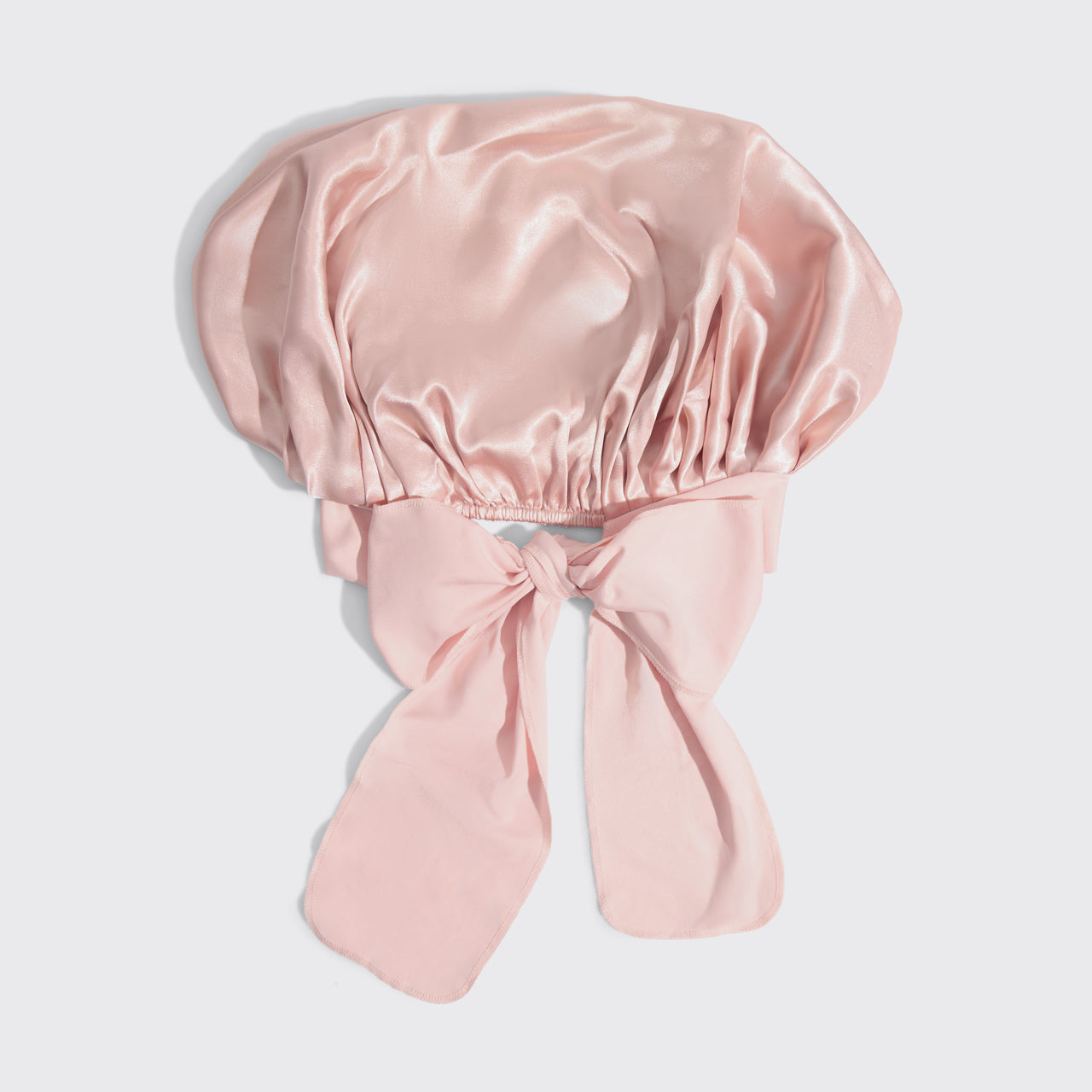 Bonnet réglable en satin surdimensionné - Blush