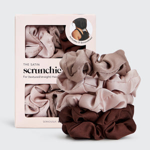 Scrunchies in raso per dormire 5pz - Cameo