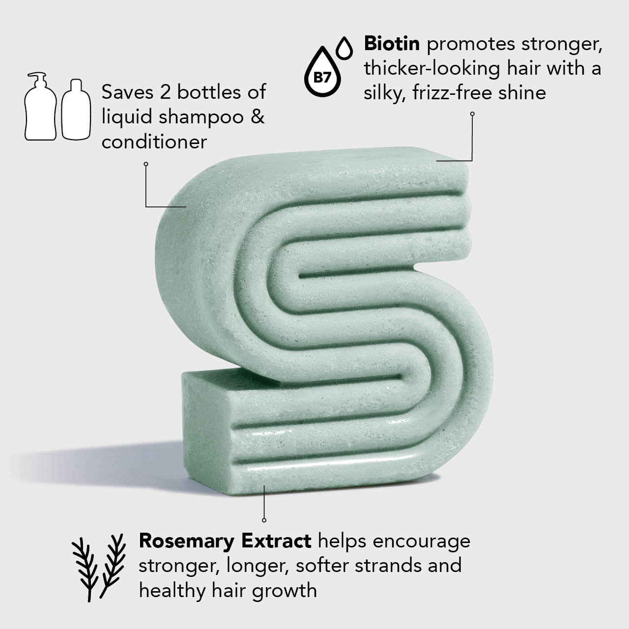 Rosmarin & Biotin Volumizing Shampoo Bar