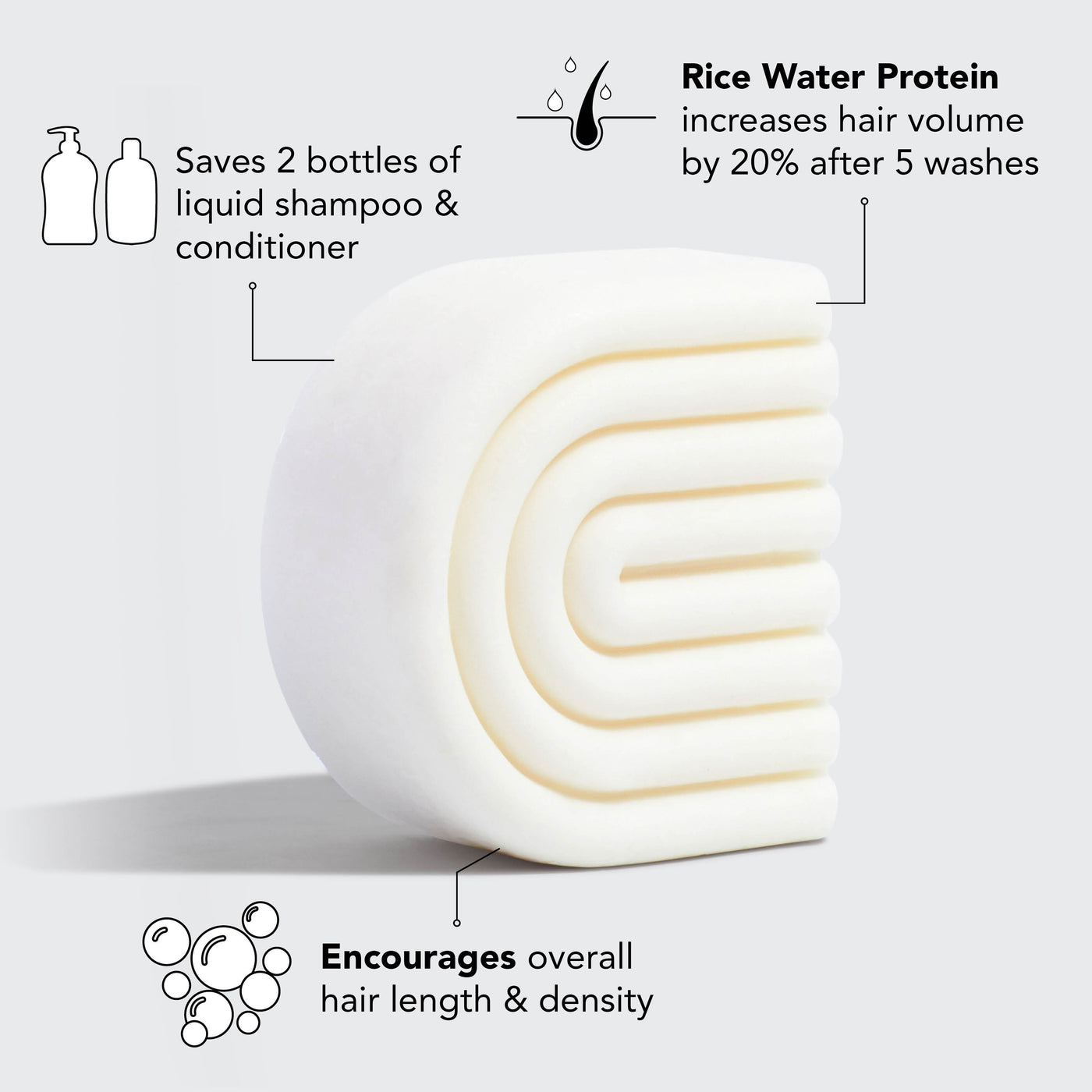 Rice Water Conditioner Bar voor haargroei 