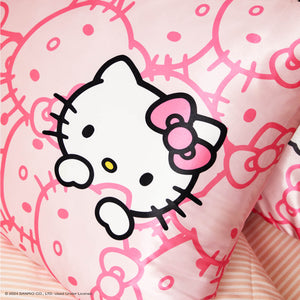 غطاء وسادة Hello Kitty x Kitsch King - وردي، وجوه Hello Kitty