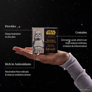 Star Wars™ & Kitsch Shea Butter Moisturizing Solid Body Wash - Stormtrooper Swirl