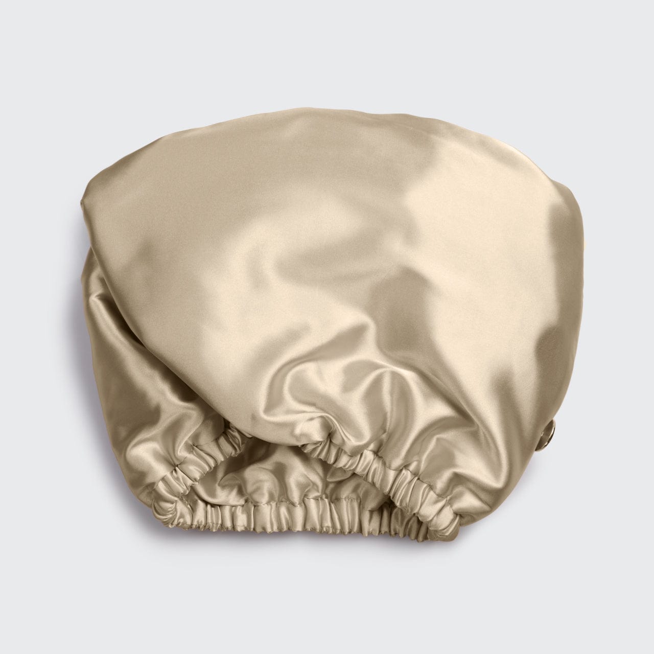 Satin-Wrapped Hair Towel- Champagne