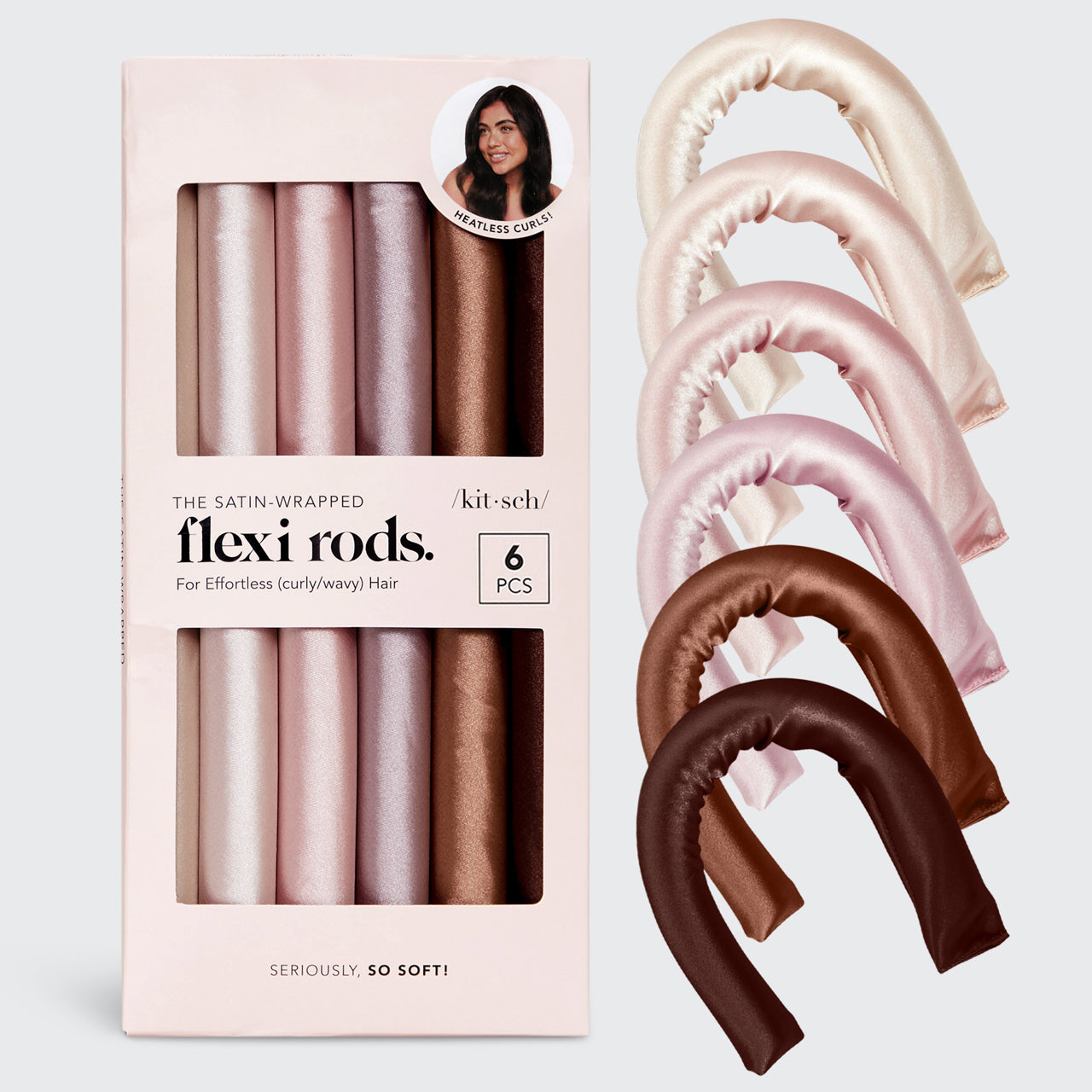 Satin Wrapped Flexi Rods- 6pc