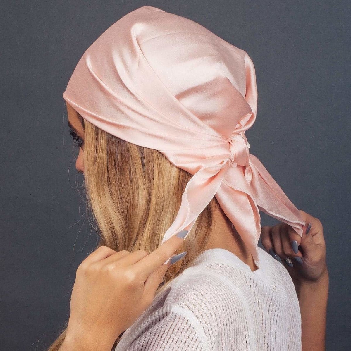 Satin Sleep Scarf (Blush) - KITSCH